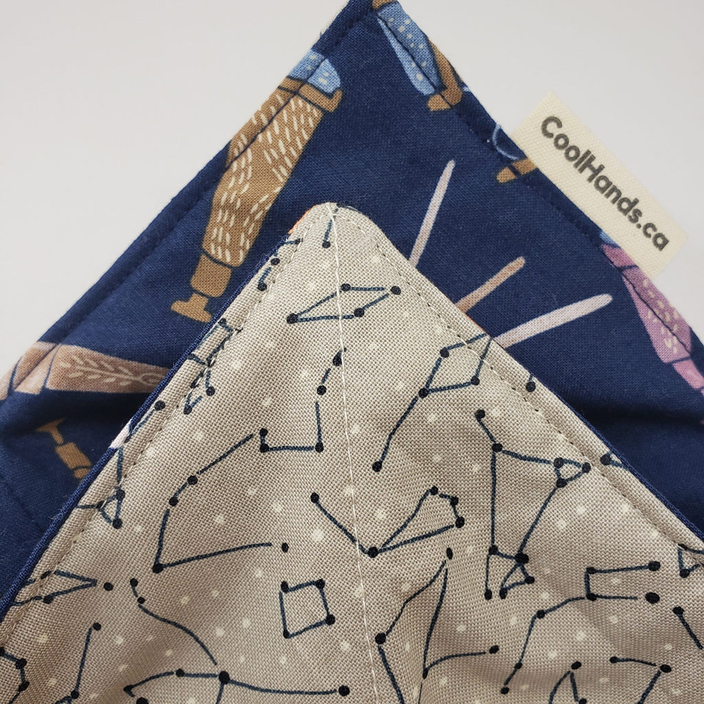 100% Cotton Microwavable Bowl Cozy - Star Gazer-2