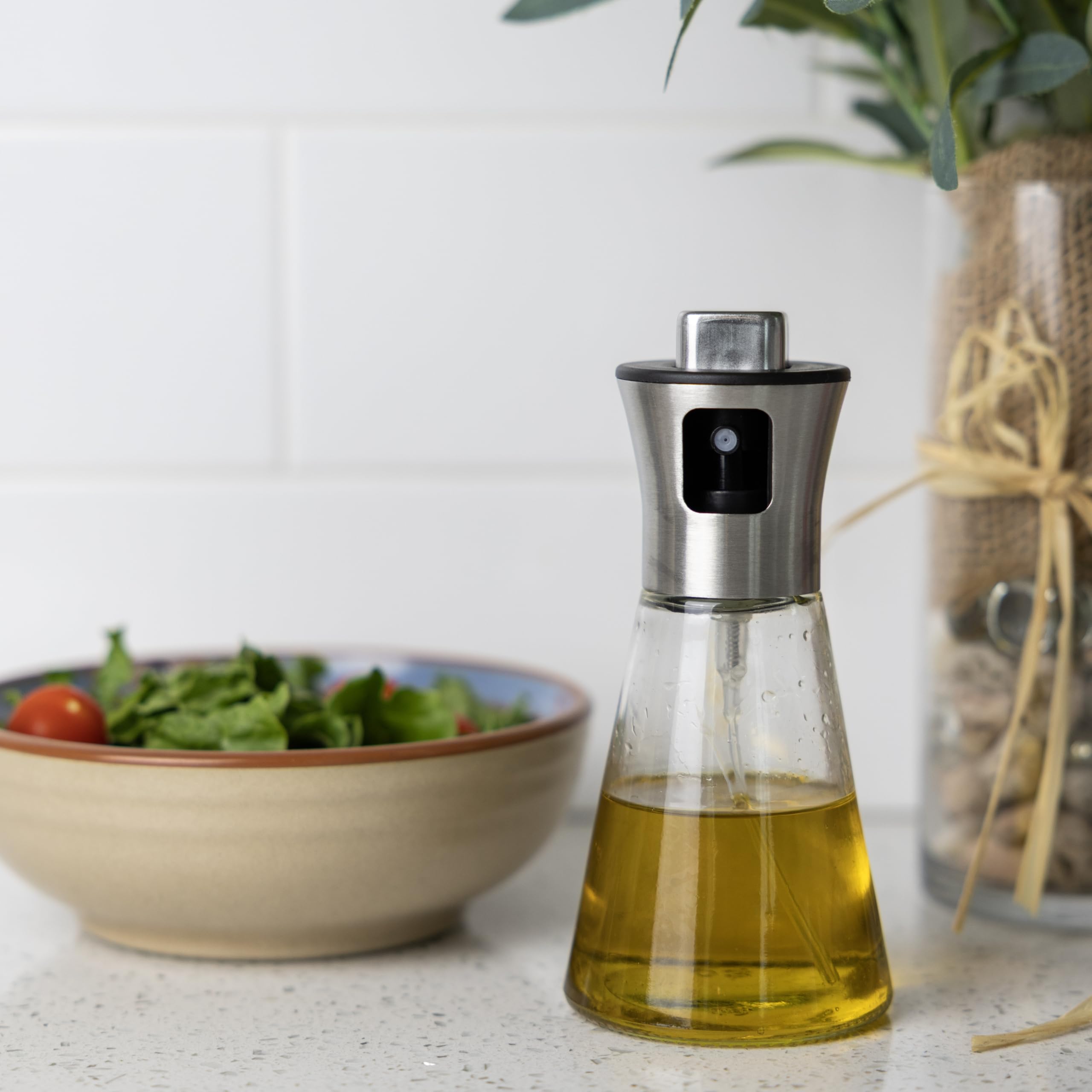 Fox Run Glass Olive Oil Sprayer, 200 ml/6.7 ounce Mister Bottle