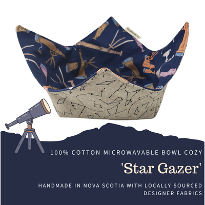 100% Cotton Microwavable Bowl Cozy - Star Gazer-0