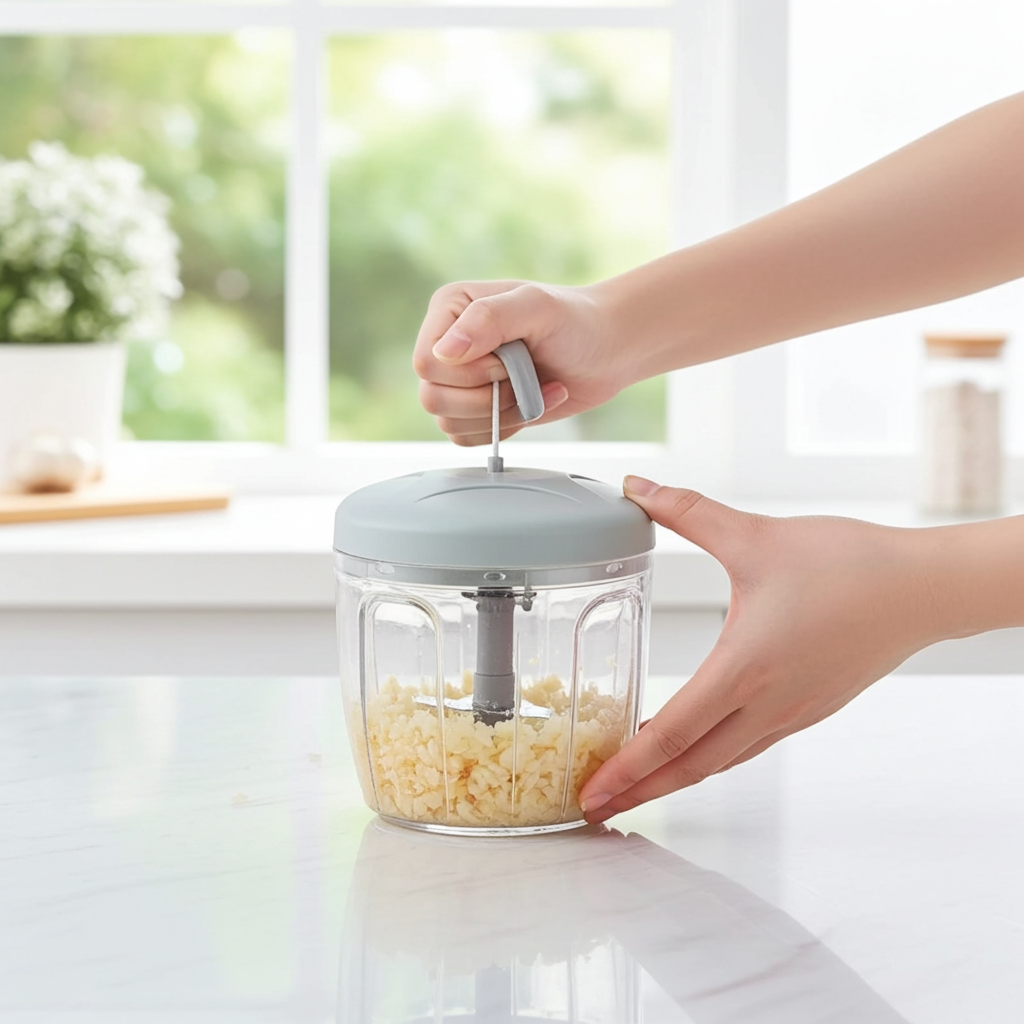 500ML 900ML Manual Garlic Chopper Meat Grinder Vegetable Cutter Slicer Fruit Crusher Kitchen Gadget Blenders for Food Prep