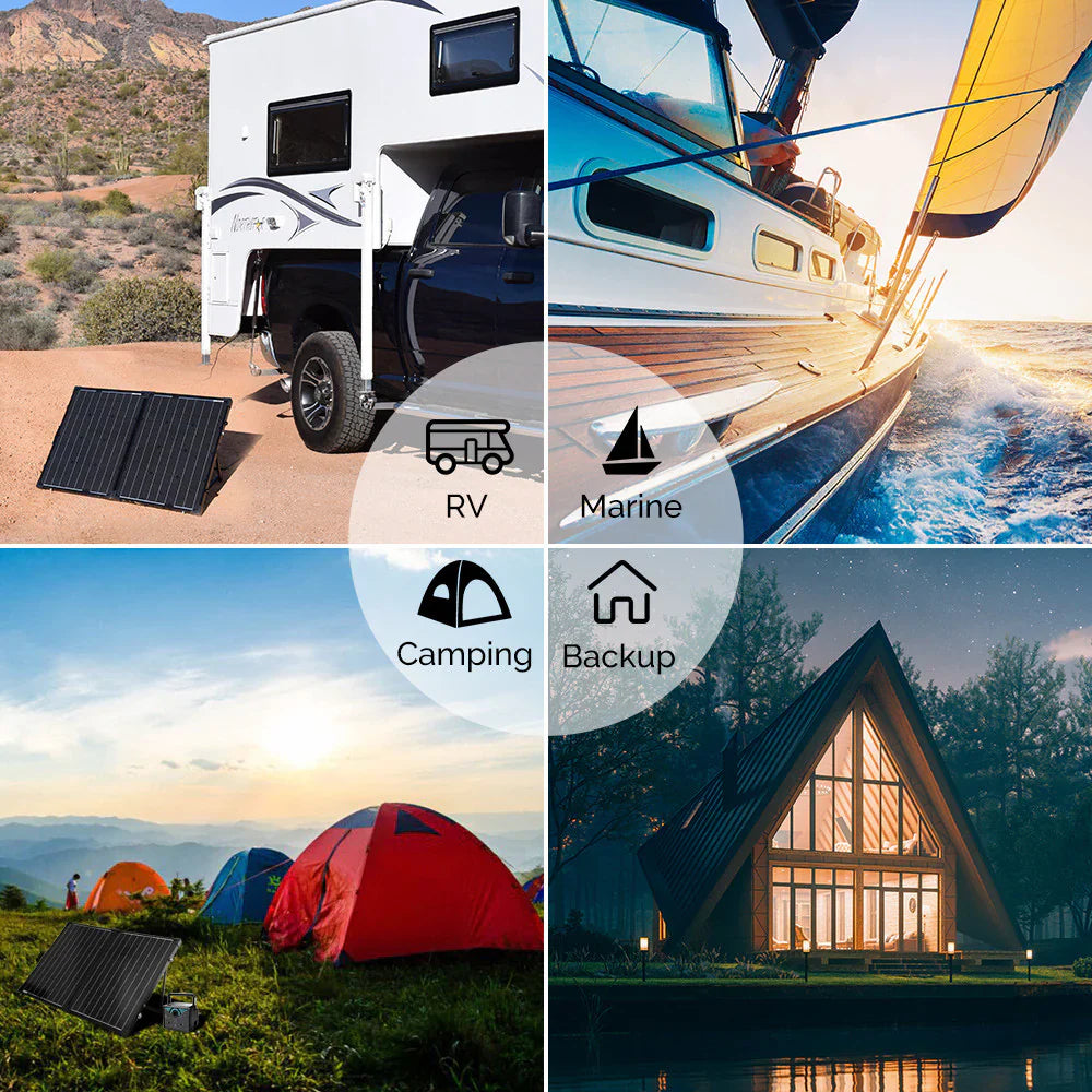 100W compact suitcase portable solar panel-2
