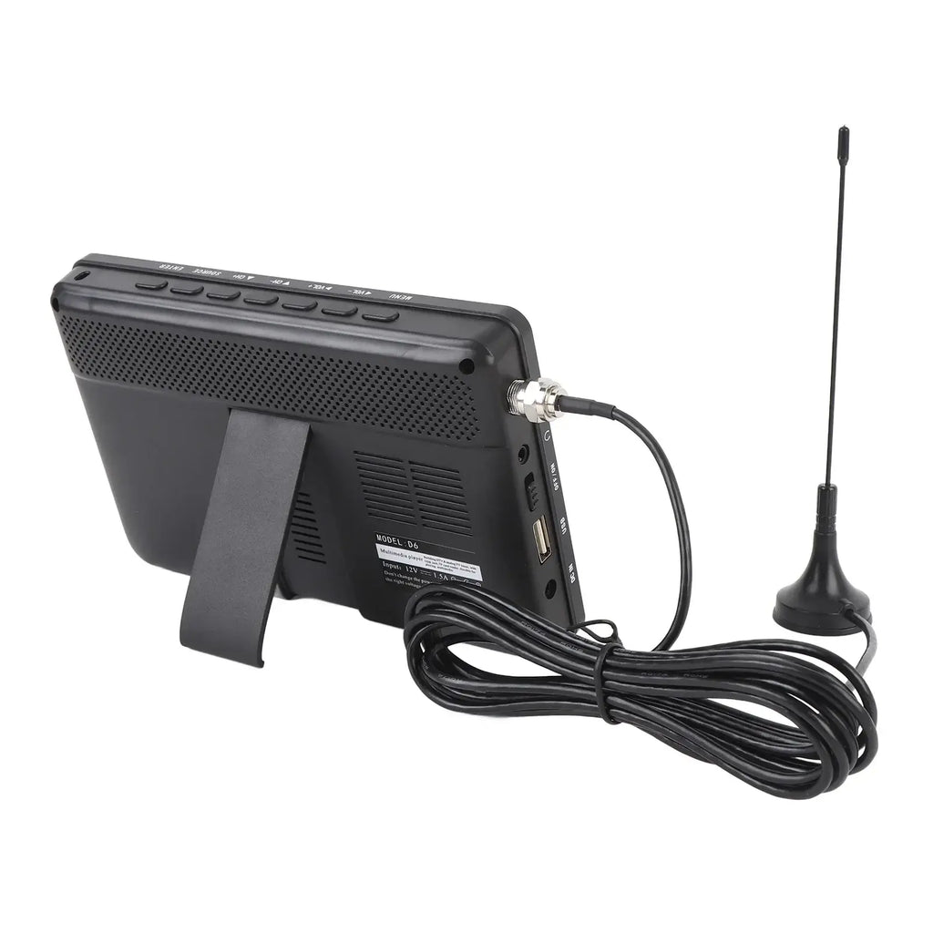 6 Inch Pocket Digital Television Small Digital TV Radio USB Port Tuner Color TFT LED with Antenna for Camping Portable TV