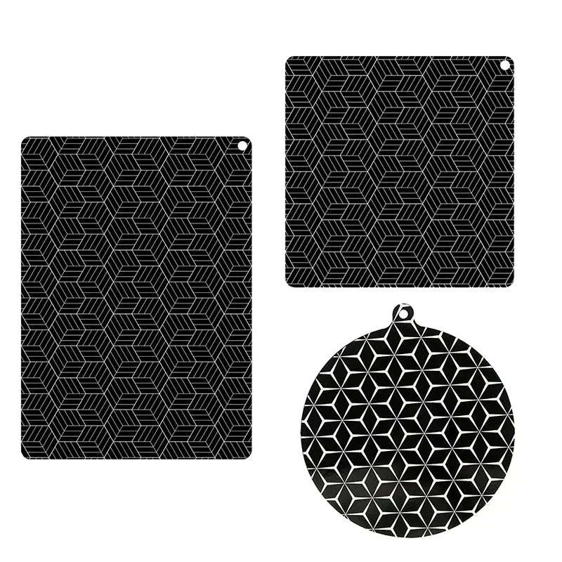 9.4in Fireproof Silicone Induction Cooktop Mat-Heat Resistant Baking Plate Protector Non-Slip Kitchen Accessories for Stove Top