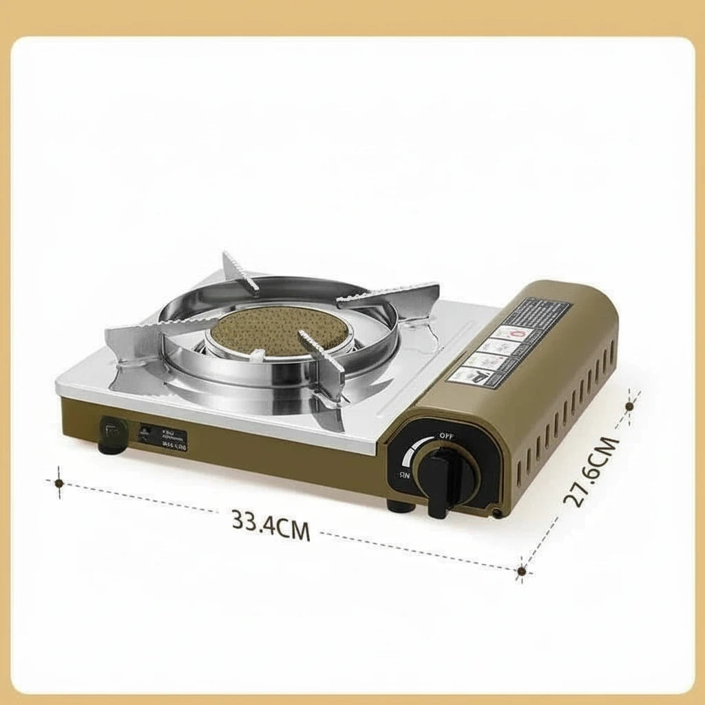 BDZ-330B Cassette Stove, Portable Gas Stove for Household Outdoor Camping Windproof  Not Picking Cookware