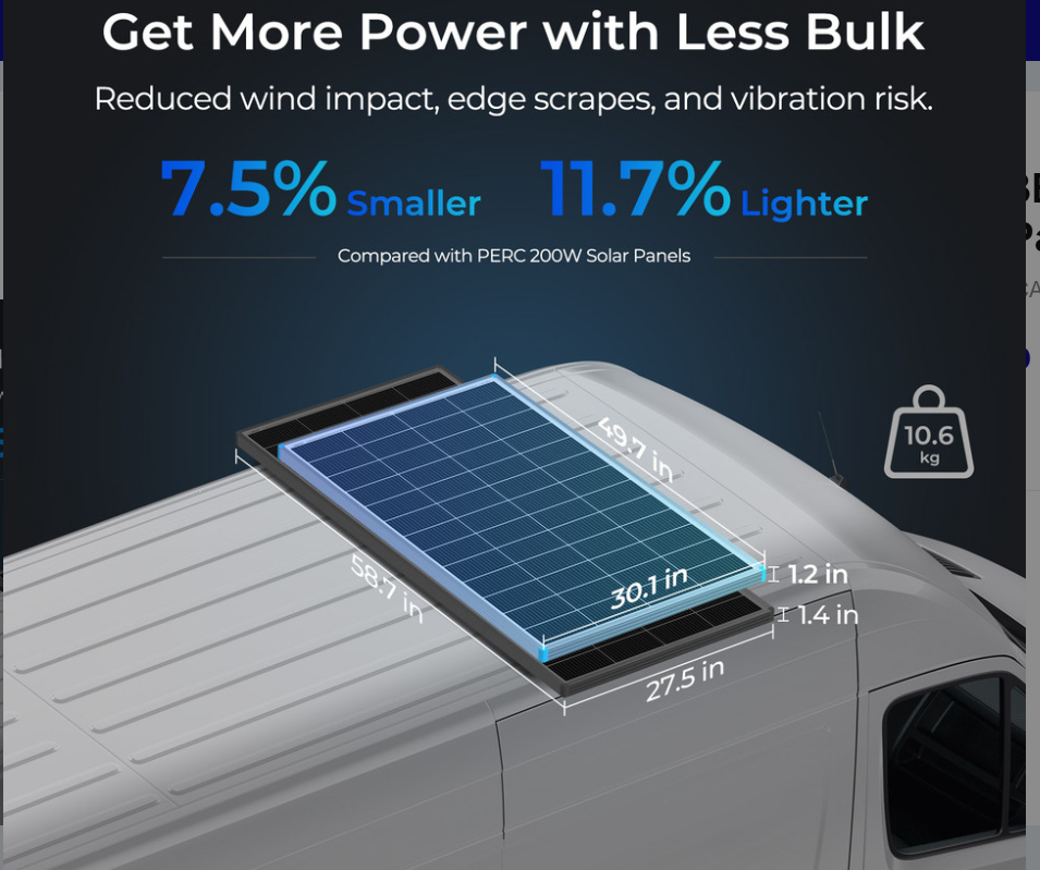 Renogy 16BB N-Type 195 Watt Solar Panel-3