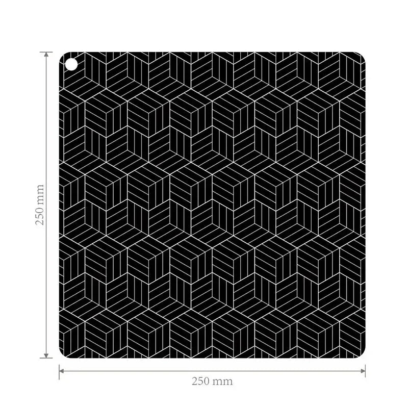 9.4in Fireproof Silicone Induction Cooktop Mat-Heat Resistant Baking Plate Protector Non-Slip Kitchen Accessories for Stove Top