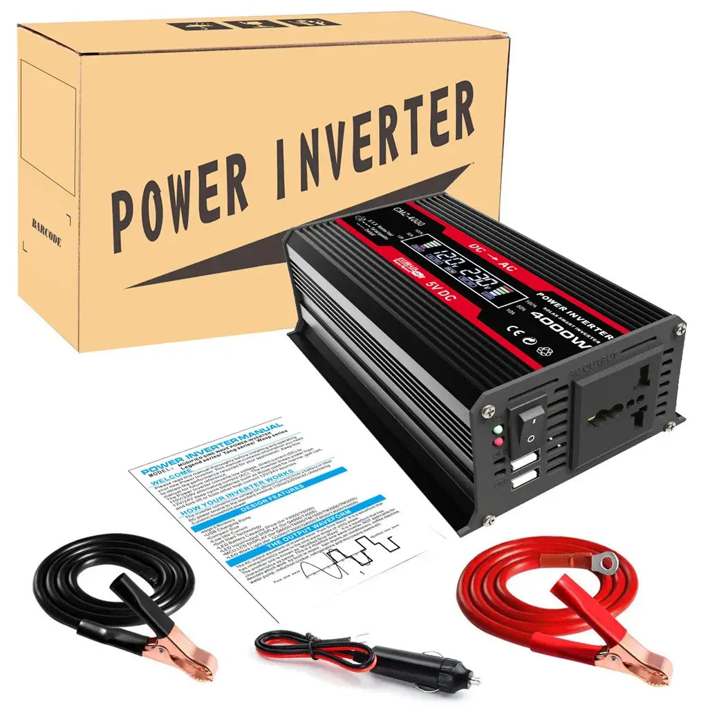 Modified Sine Wave Inverter 300W Power DC 12V to AC 110V 220V Voltage 50/60Hz Converter Solar Car Inverters with LED Dis