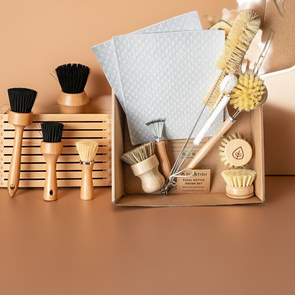 Zero Waste Kitchen Brush Set - Ultimate Kit