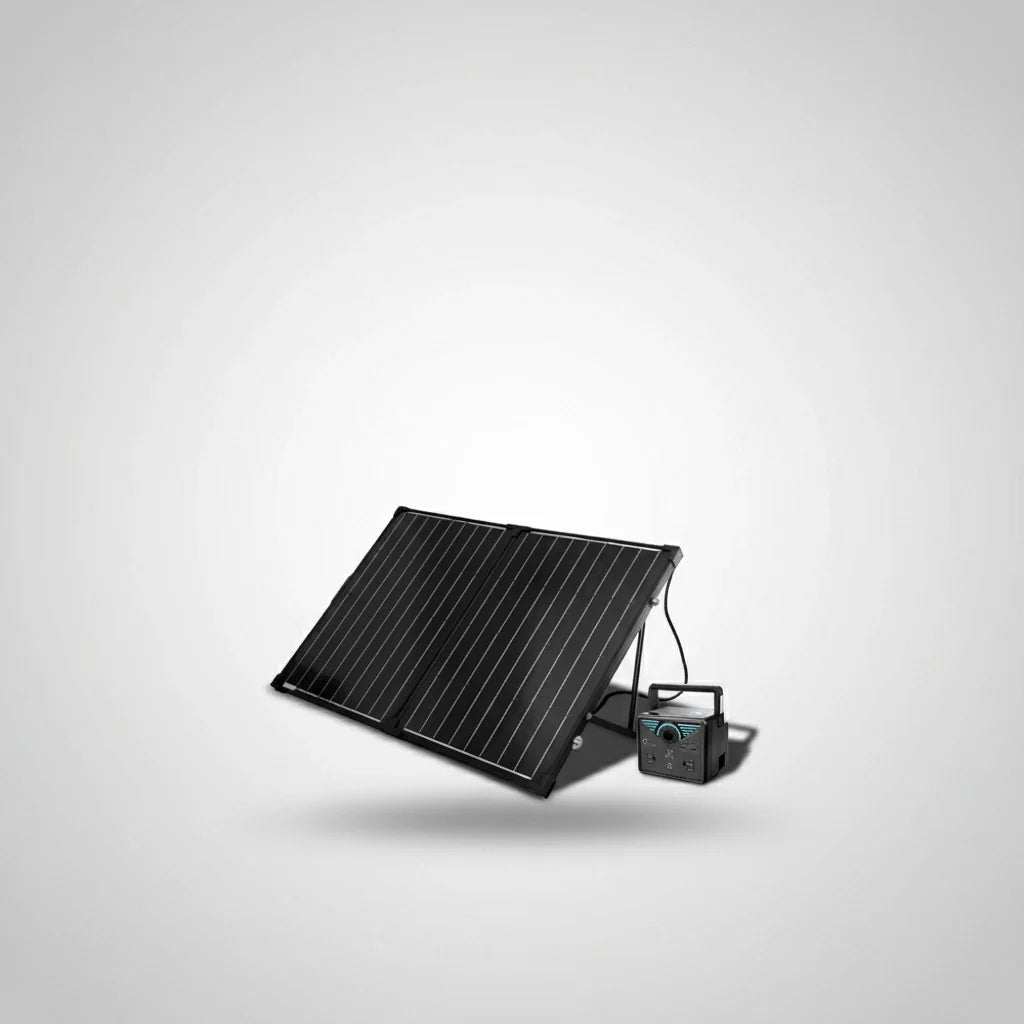100W compact suitcase portable solar panel-0
