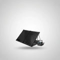 100W compact suitcase portable solar panel-0