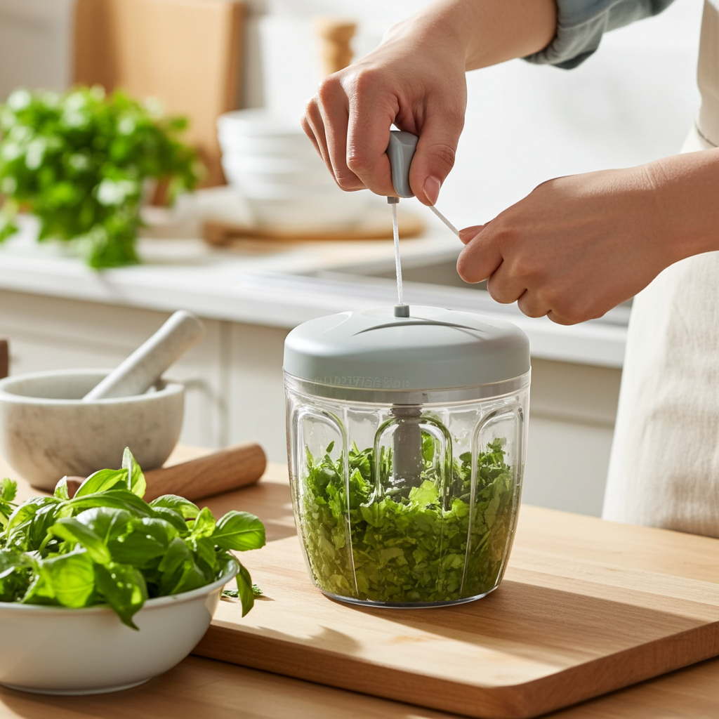 500ML 900ML Manual Garlic Chopper Meat Grinder Vegetable Cutter Slicer Fruit Crusher Kitchen Gadget Blenders for Food Prep